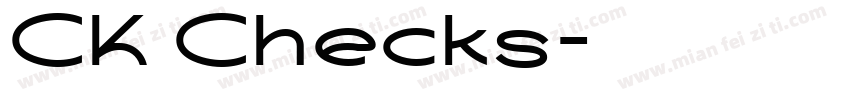 CK Checks字体转换